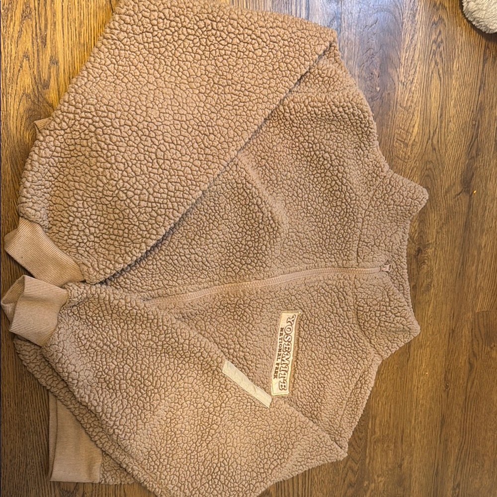 Cozy Tan Sherpa Jacket